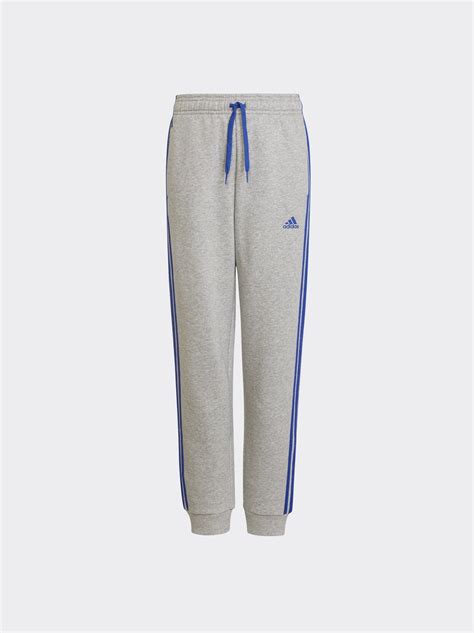 adidas joggingbroek grijs knalroze strepen